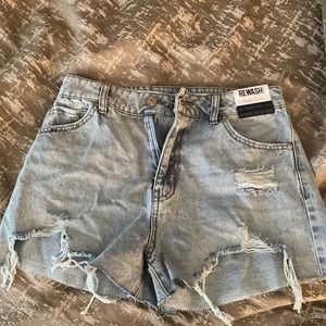 REWASH brand high waisted jean shorts